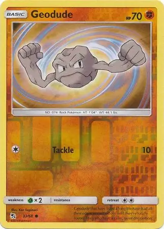 Geodude Reverse Holo 33 Normal