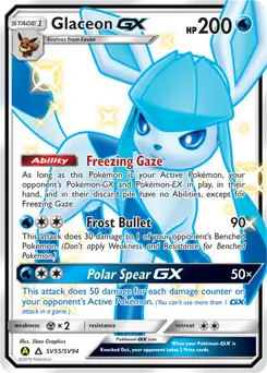 Glaceon GX SV55 Normal