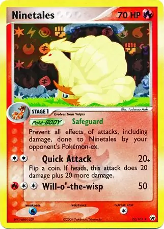 Ninetales Reverse Holo 22