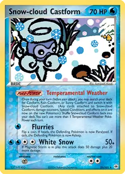 Snow-cloud Castform 25 Normal