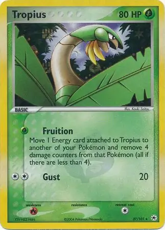 Tropius Reverse Holo 27 Normal