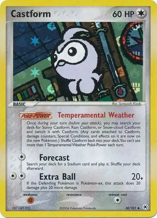 Castform Reverse Holo 30 Normal