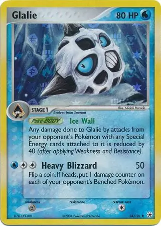 Glalie Reverse Holo 34 Normal