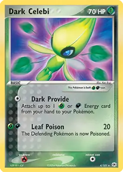 Dark Celebi Holo 4