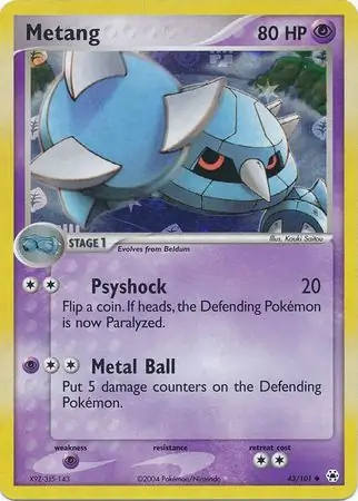 Metang Reverse Holo 43 Normal