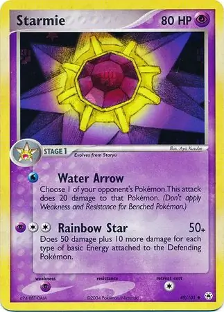 Starmie Reverse Holo 49 Normal