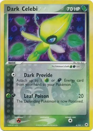 Dark Celebi Reverse Holo 4 Normal