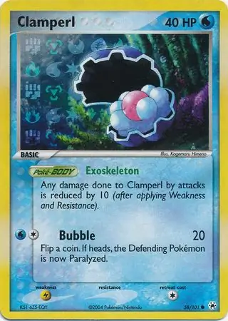 Clamperl Reverse Holo 58 Normal