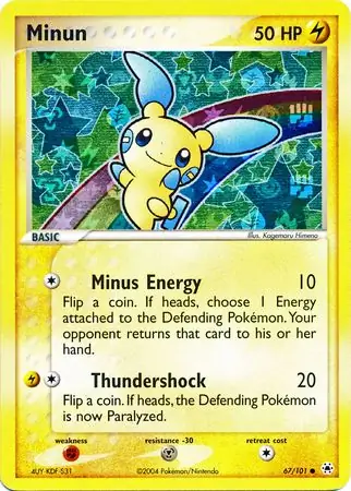 Minun Reverse Holo 67 Normal