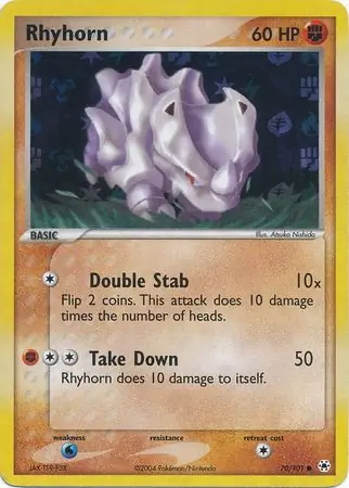 Rhyhorn Reverse Holo 70 Normal