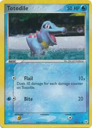 Totodile Reverse Holo 79