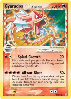 Gyarados Gold Star 102 Normal