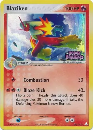 Blaziken Reverse Holo 20 Normal