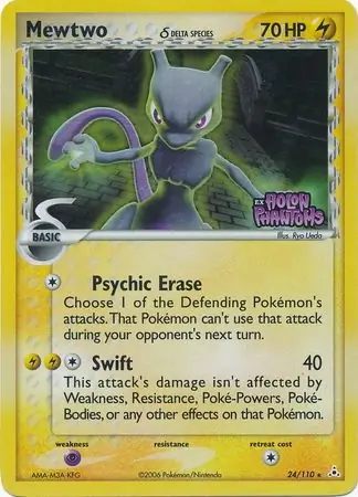 Mewtwo Reverse Holo 24 Normal