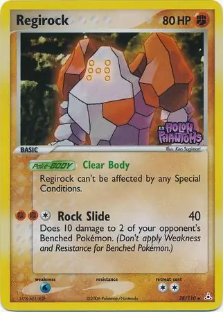 Regirock Reverse Holo 28 Normal