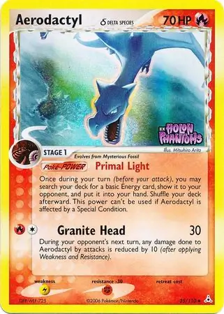 Aerodactyl Reverse Holo 35 Normal