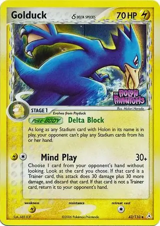 Golduck Reverse Holo 43 Normal