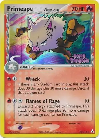 Primeape Reverse Holo 50 Normal