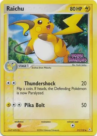Raichu Reverse Holo 51 Normal