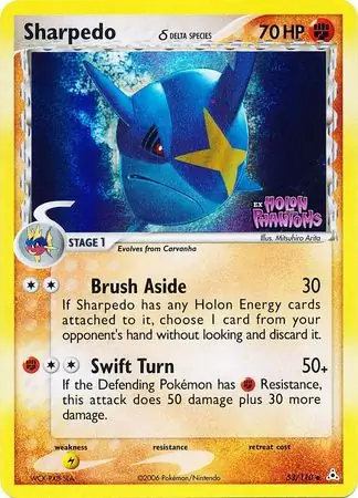 Sharpedo Reverse Holo 53 Normal