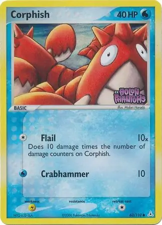 Corphish Reverse Holo 63 Normal