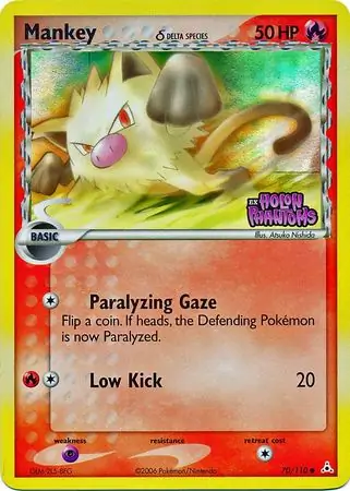 Mankey Reverse Holo 70 Normal
