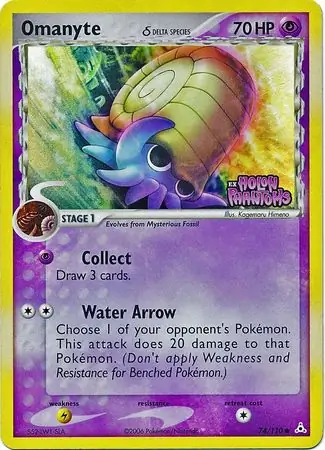 Omanyte Reverse Holo 74