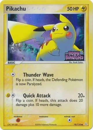 Pikachu Reverse Holo 78