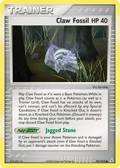 Claw Fossil 91 Normal