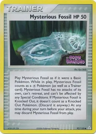 Mysterious Fossil Reverse Holo 92 Normal