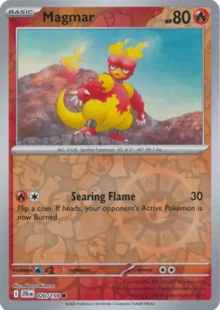 Magmar Reverse Holo 020