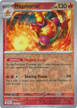 Magmortar Reverse Holo 021