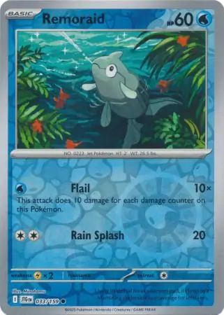 Remoraid Reverse Holo 033