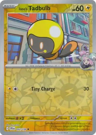 Iono's Tadbulb Reverse Holo 052
