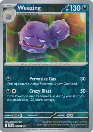 Weezing Reverse Holo 092
