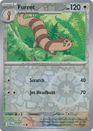 Furret Reverse Holo 119