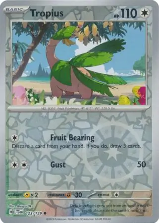 Tropius Reverse Holo 123