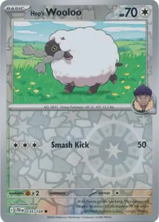 Hop's Wooloo Reverse Holo 135