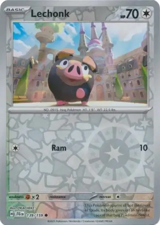 Lechonk Reverse Holo 139