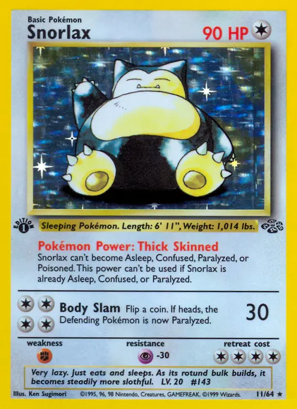 Snorlax Holo 11 Normal