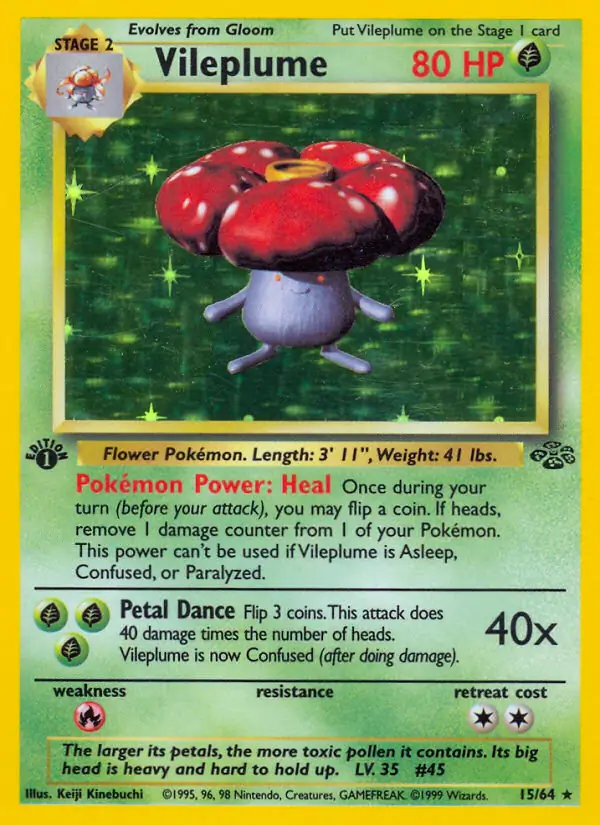 Vileplume Holo 15 Normal