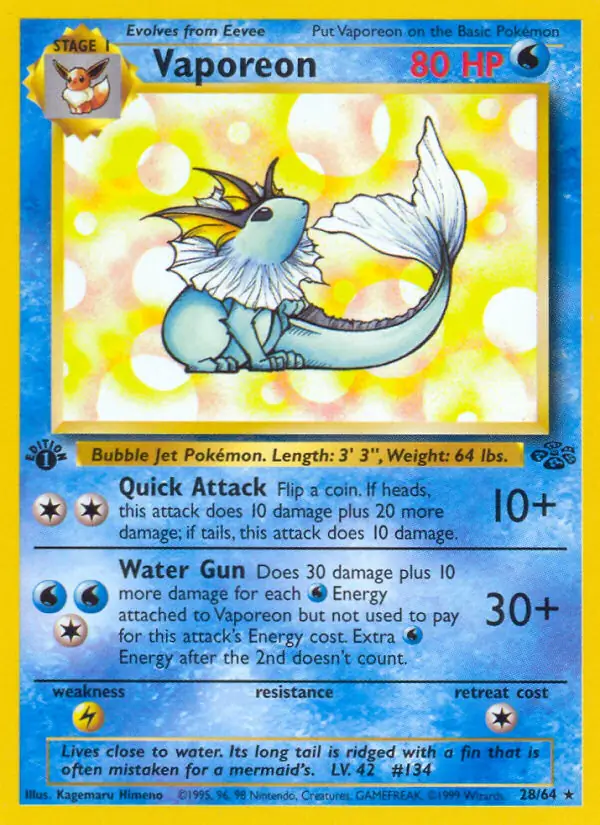 Vaporeon 28 Normal
