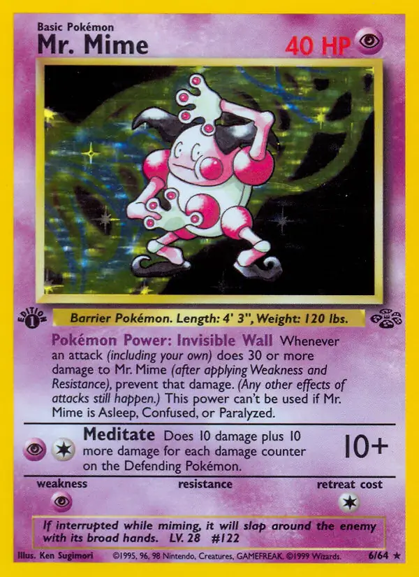 Mr. Mime Holo 6 Normal