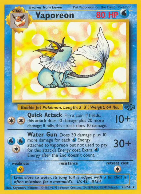 Vaporeon 28 Normal