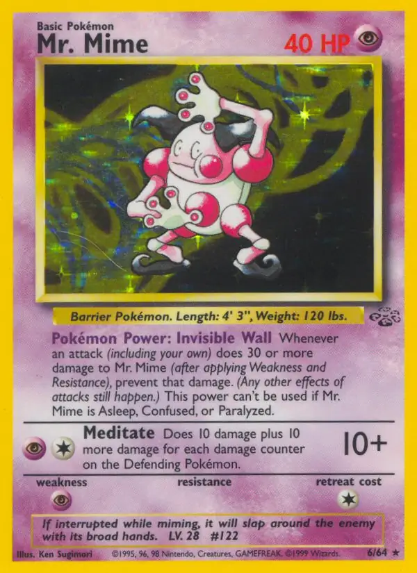 Mr. Mime Holo 6 Normal