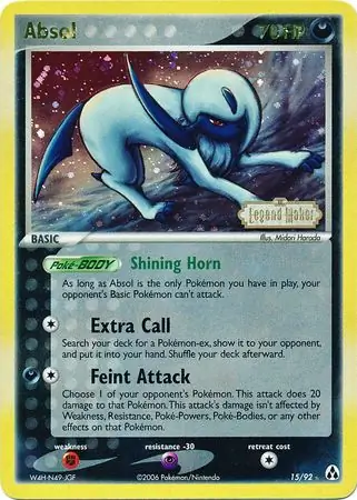 Absol Reverse Holo 15 Normal
