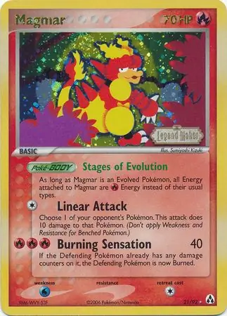 Magmar Reverse Holo 21 Normal
