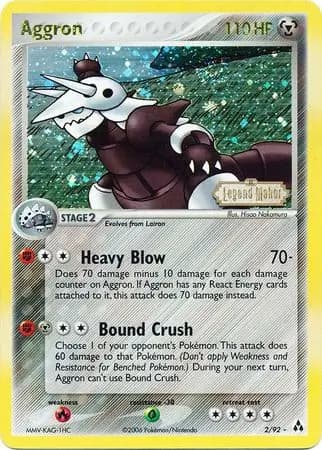 Aggron Reverse Holo 2 Normal