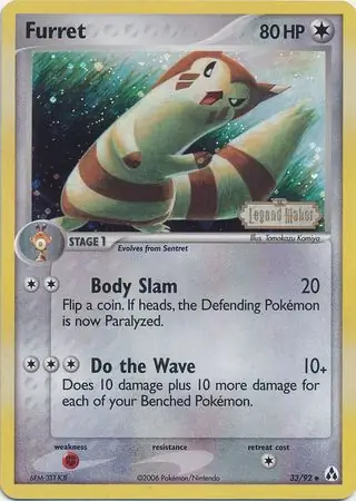 Furret Reverse Holo 33 Normal