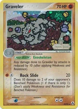Graveler Reverse Holo 34 Normal